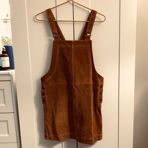 Free People SUEDE overall dress!